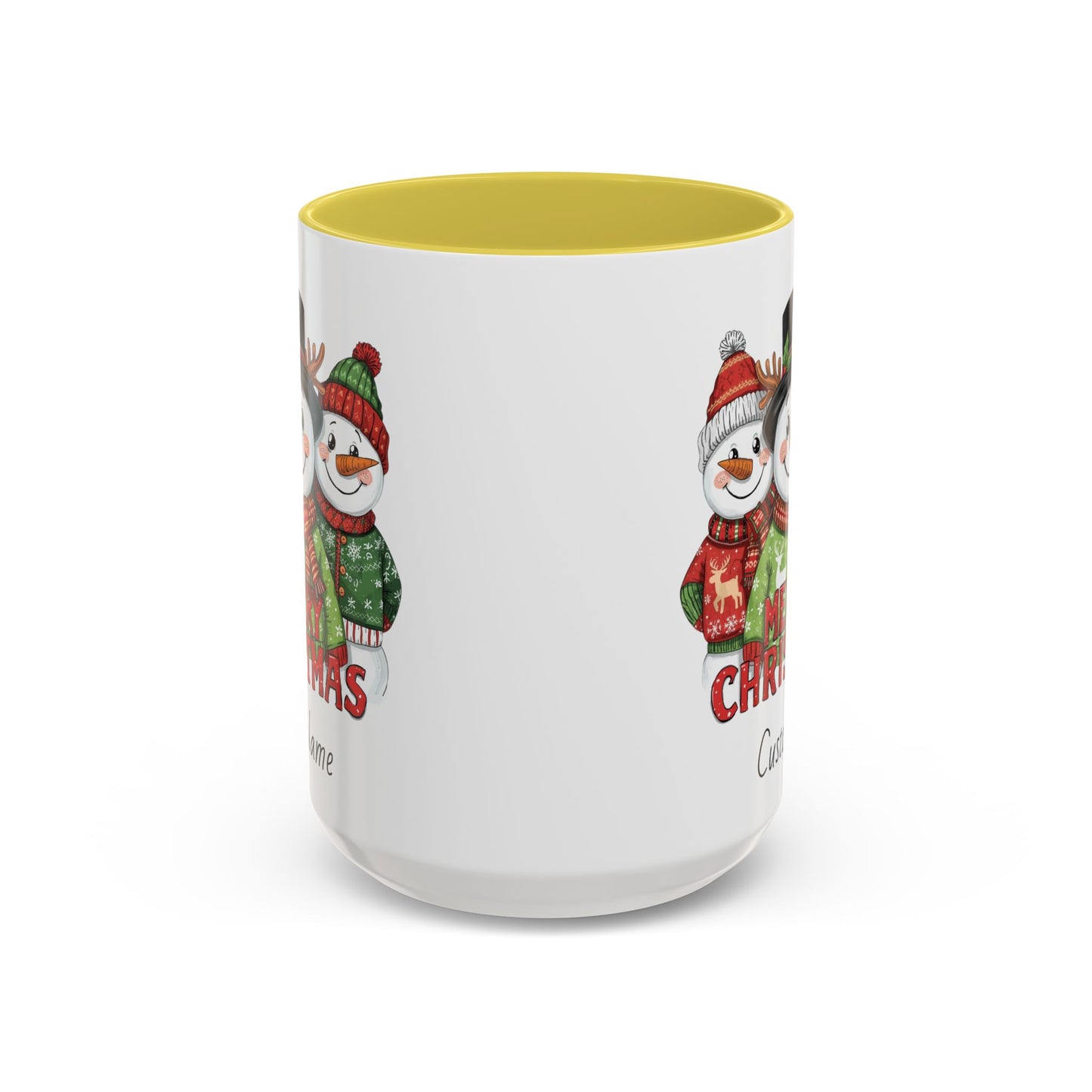 Cheerful Christmas Snowman Mug, Snowman Coffee Mug, Cute Christmas Mug, Snowman Gift for Her, Gift for Neighbors
