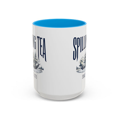 Spilling Tea Since 1773 Coffee Mug, Patriotic Coffee Mug, Funny Patriot Gift, American Freedom, Memorial Day