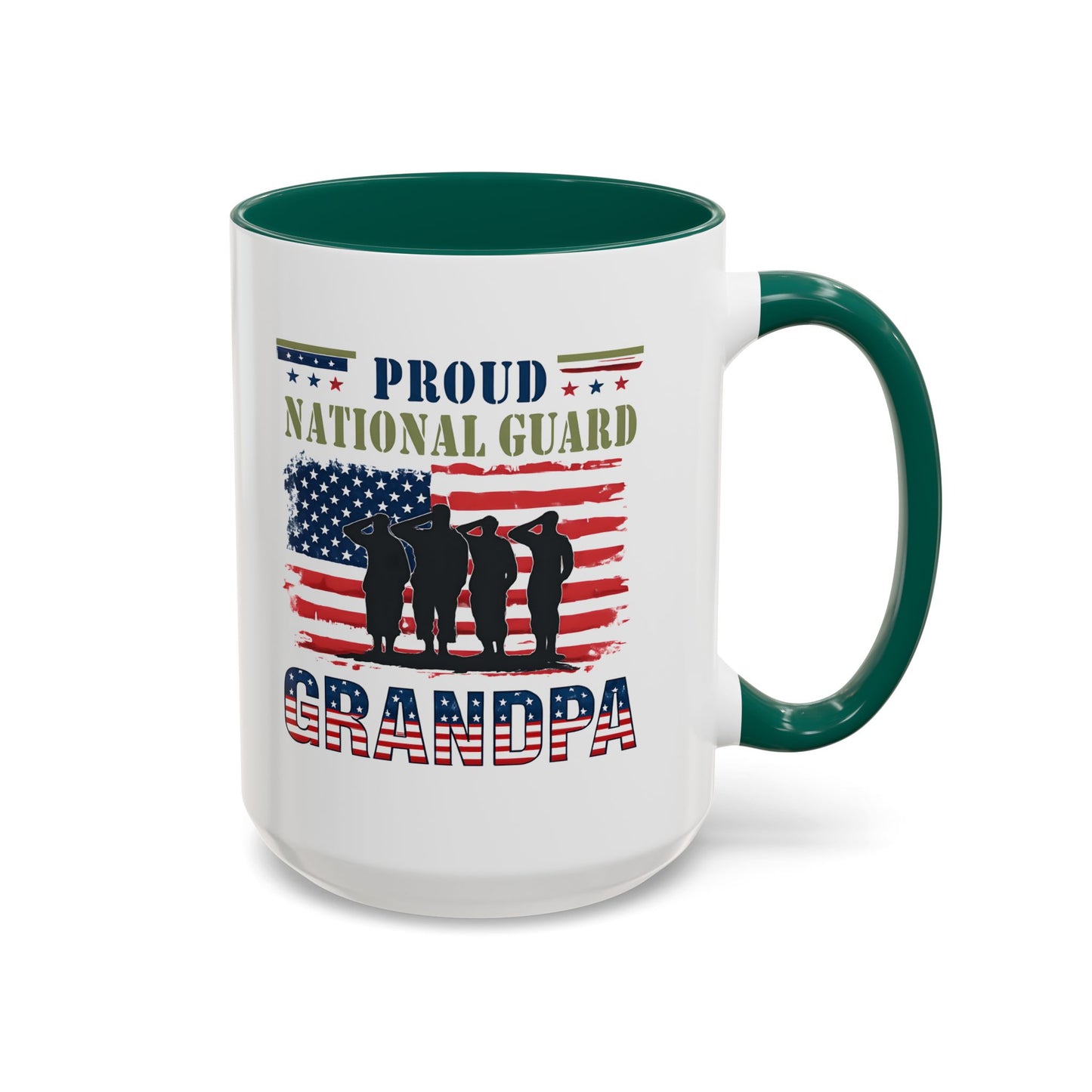 National Guard, Proud Grandpa Coffee Mug, Veteran Appreciation, Gift for Heroes, Military Family Gift