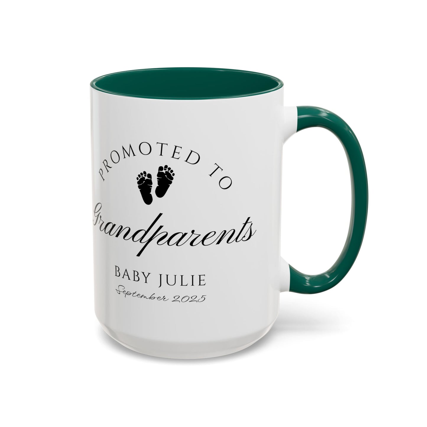 Promoted to Grandparents Mug, Pregnancy Announcement Coffee Cup, Baby Reveal Gift, New Grandparent Mug, Personalized Baby Announcement