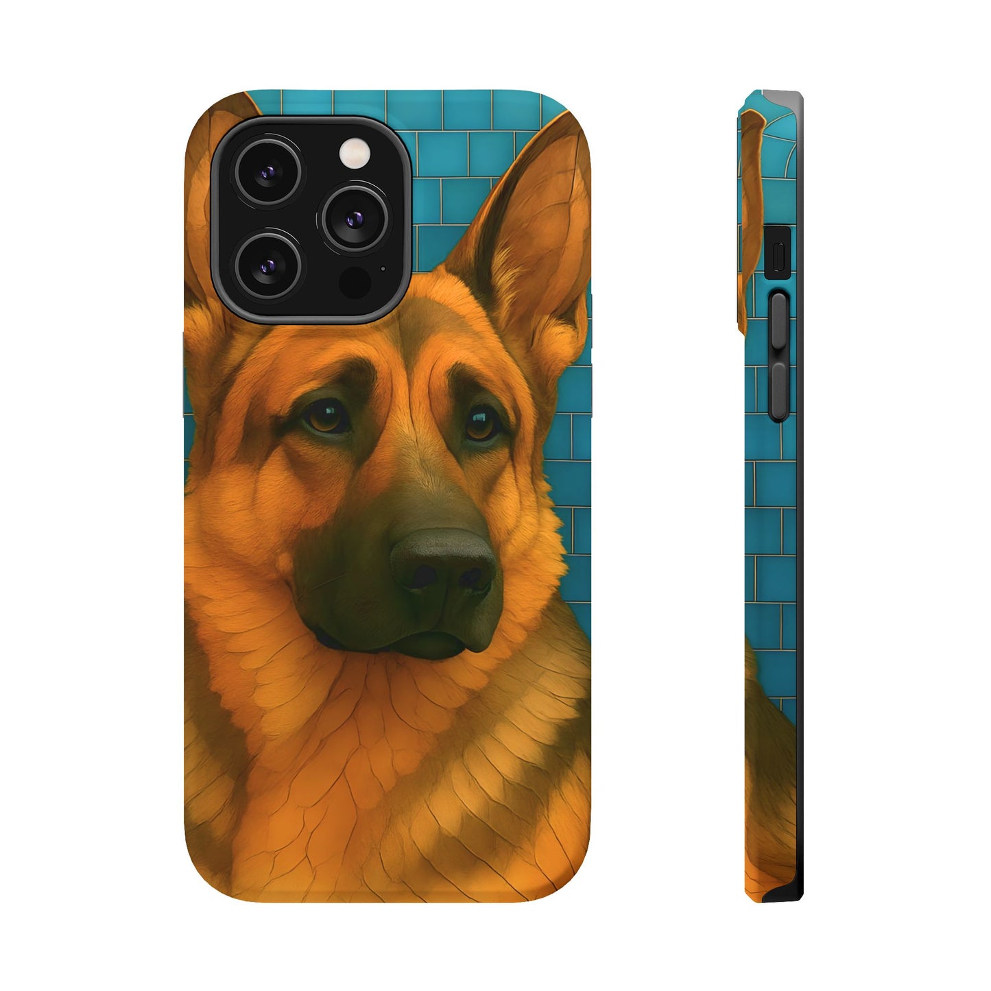 German Shepherd Mosaic Phone Case, German Shepherd Mom Gift, Dog Phone Case, Pet Gift, Dog Lover Present, iPhone Dog Case