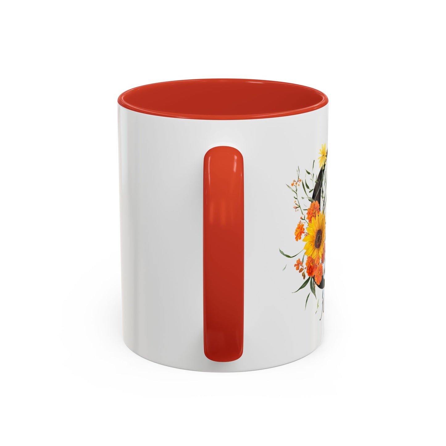 Personalized Floral Monogram - Letter G - Elegant Accent Coffee Mug – Personalized Mothers Day Gift