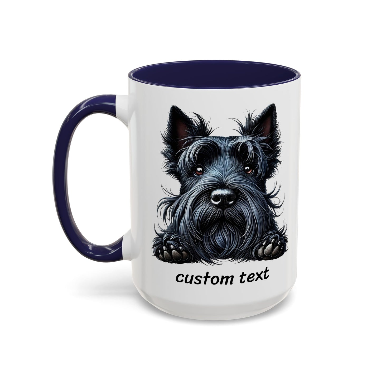 Funny Dog Lover Scottish Terrier Accent Mug - "Dog is Friendly, I am Not"