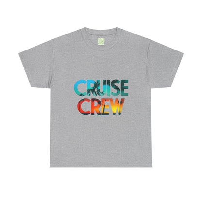 Cruise Crew Unisex Heavy Cotton Tee - Stylish Summer Vacation Shirt