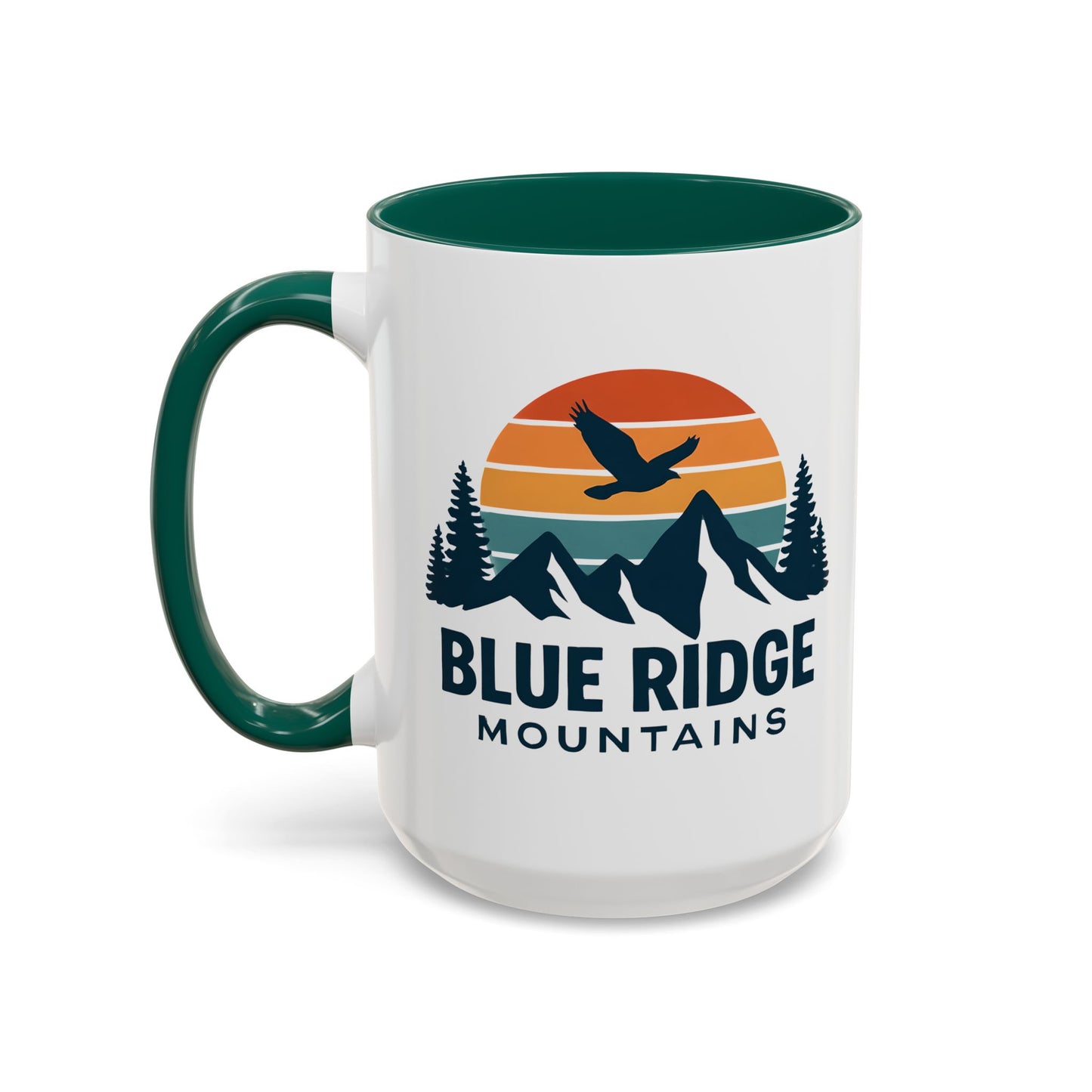 Blue Ridge Mountains, One Happy Camper, Accent Coffee Mug, Blueridge Mug, Blue Ridge Parkway, Camping Coffee Mug, Camping Gift