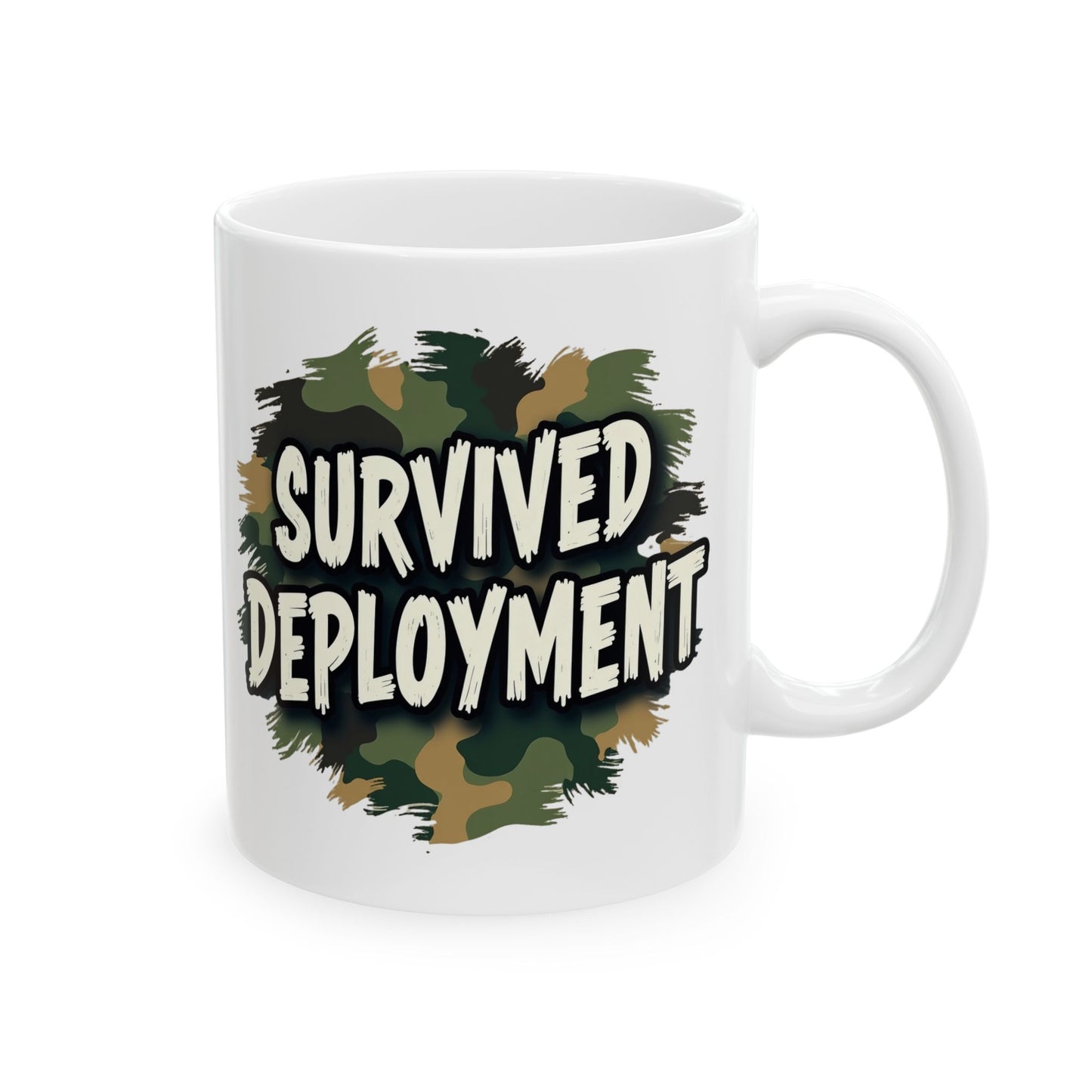 National Guard Survived Deployment Mug, Military Pride, Veteran Coffee Mug, Army National Guard Gift, Veteran Appreciation (11oz & 15oz)