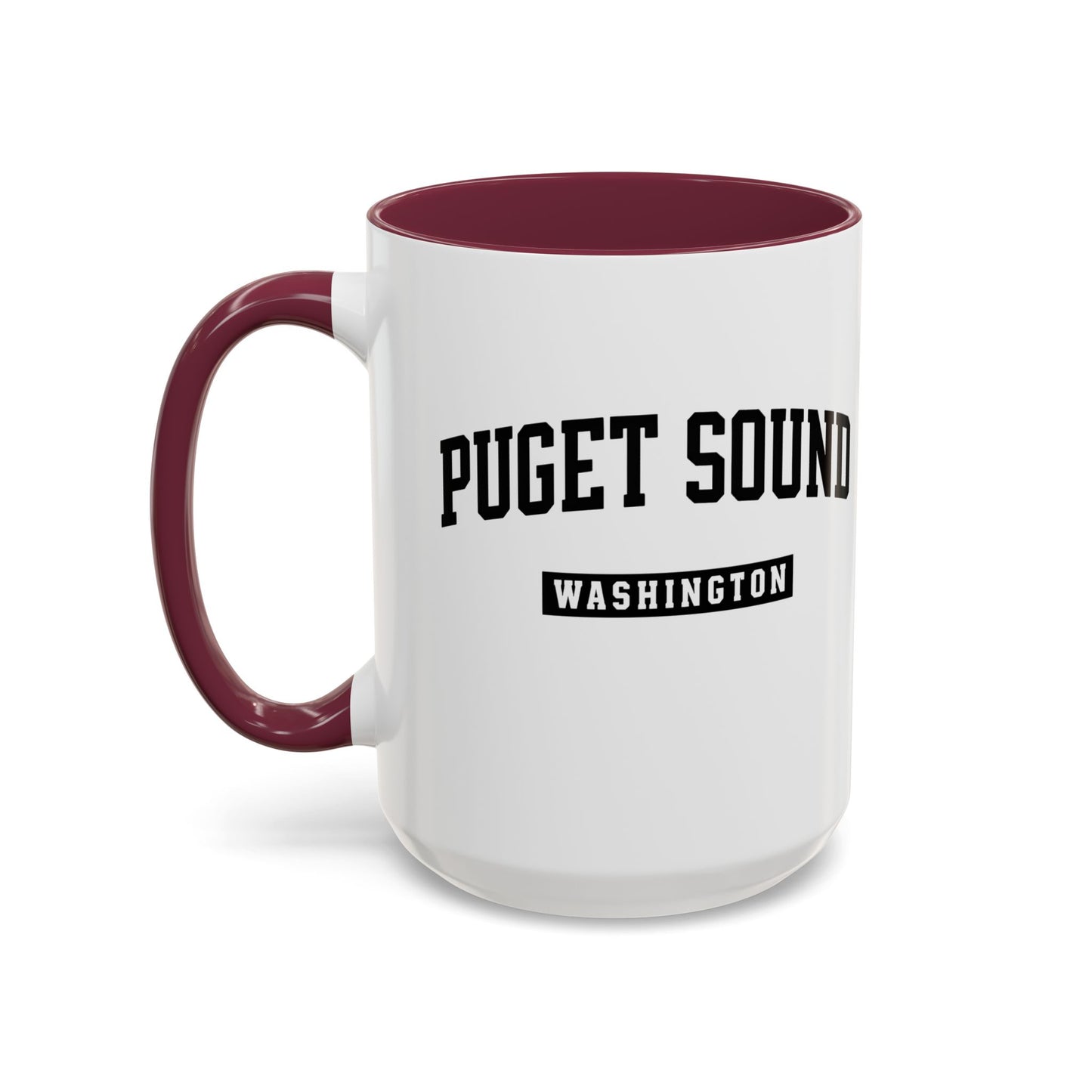 Seattle, Tacoma, Puget Sound Washington Accent Coffee Mug, Tacoma, Puget Sound Gift, Puget Sound WA, Washington Souvenir, Puget Sound Mug
