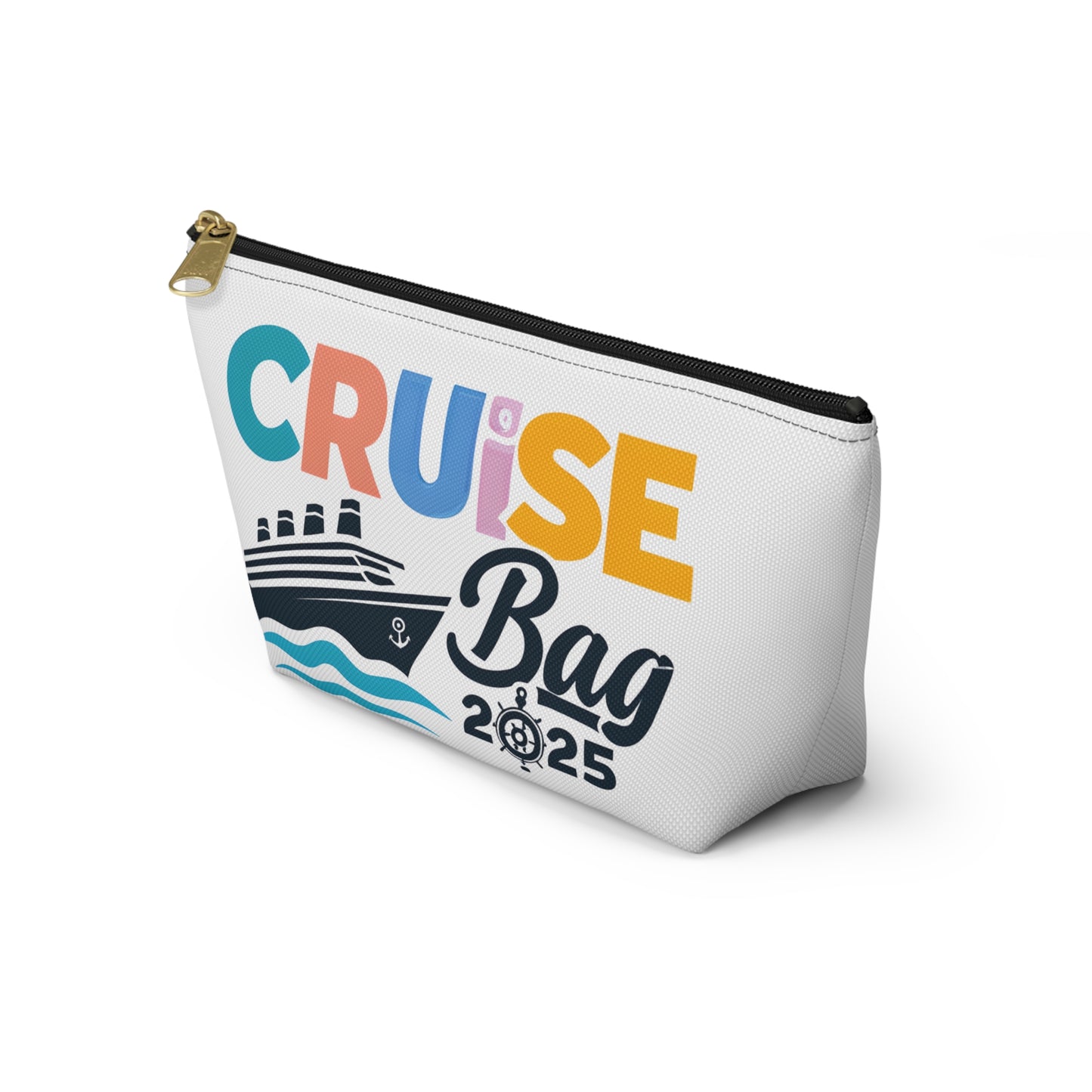 Cruise Accessory Pouch, Canvas Pouch, Nautical Theme, Travel Bag, Vacation Essentials, Beach Trip Bag, Gift for Travelers