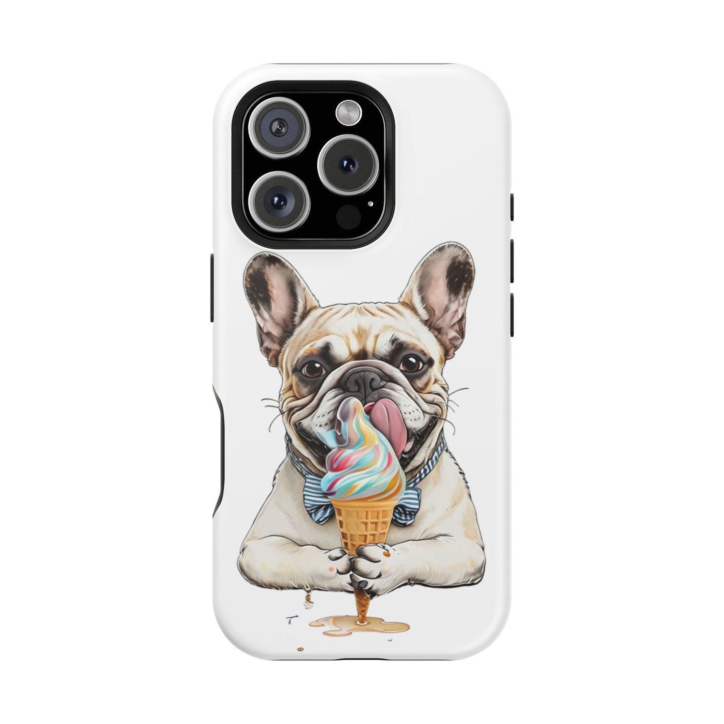 French Bulldog iPhone Case, Ice Cream Phone Case, Frenchie Mom Gift, Dog Phone Case, French Bulldog Lover Gift