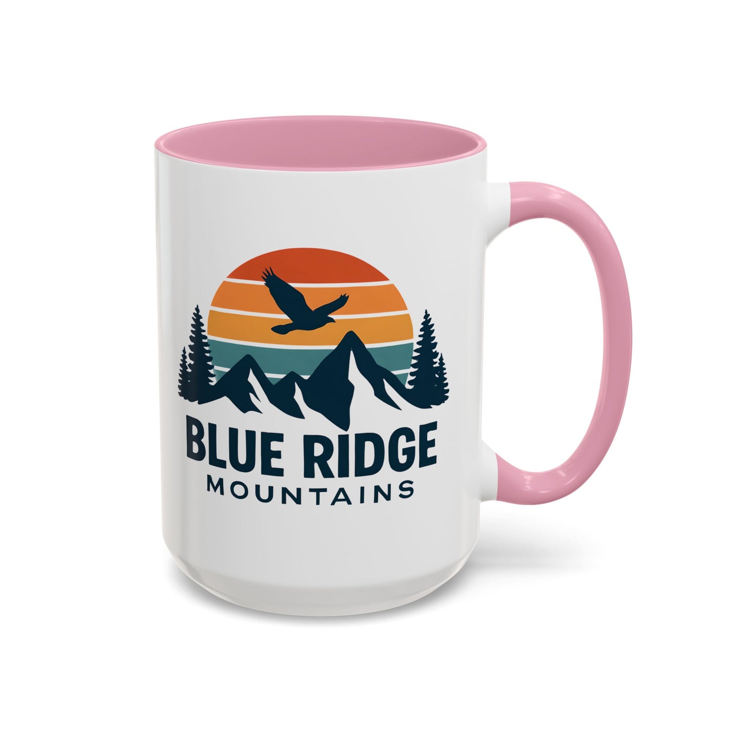 Blue Ridge Mountains, One Happy Camper, Accent Coffee Mug, Blueridge Mug, Blue Ridge Parkway, Camping Coffee Mug, Camping Gift