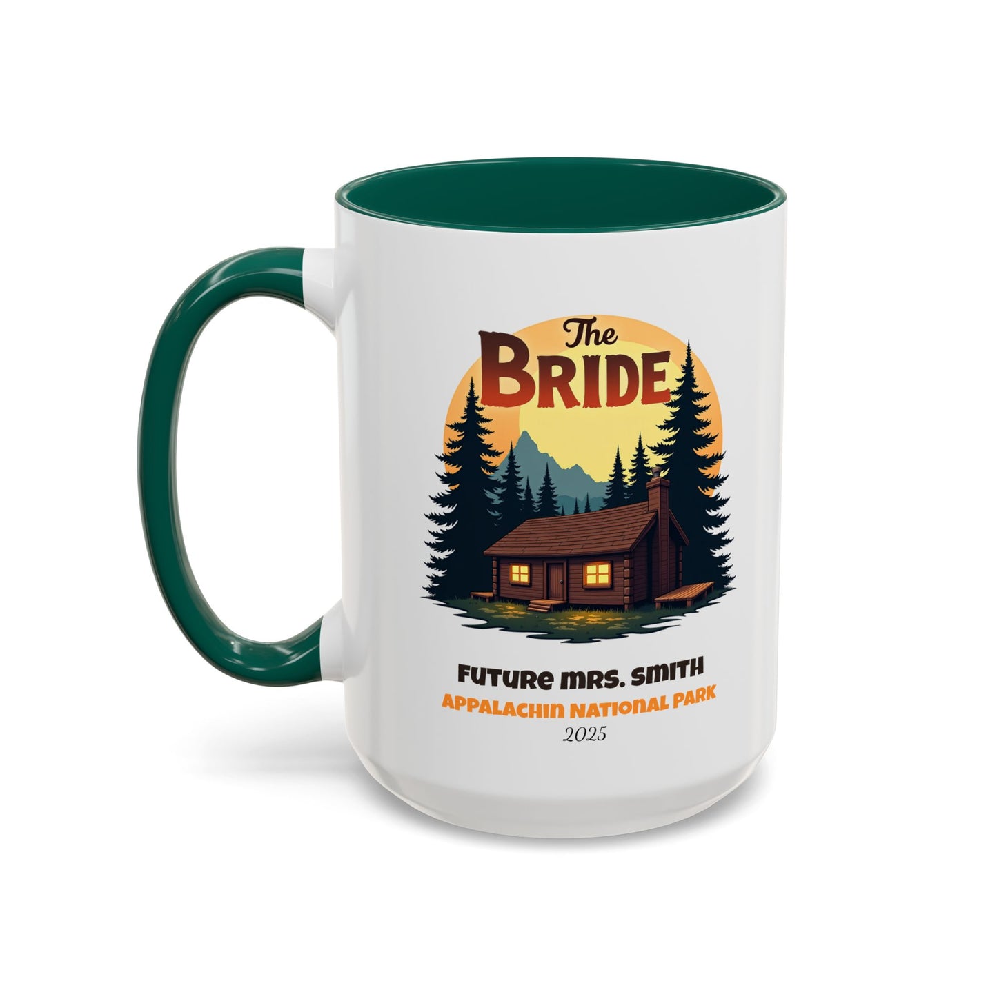 Camp Bride Accent Coffee Mug, Hen Party Favors, Bachelorette Cup, Girls Trip Gifts, Camp Bach, Bride Tribe