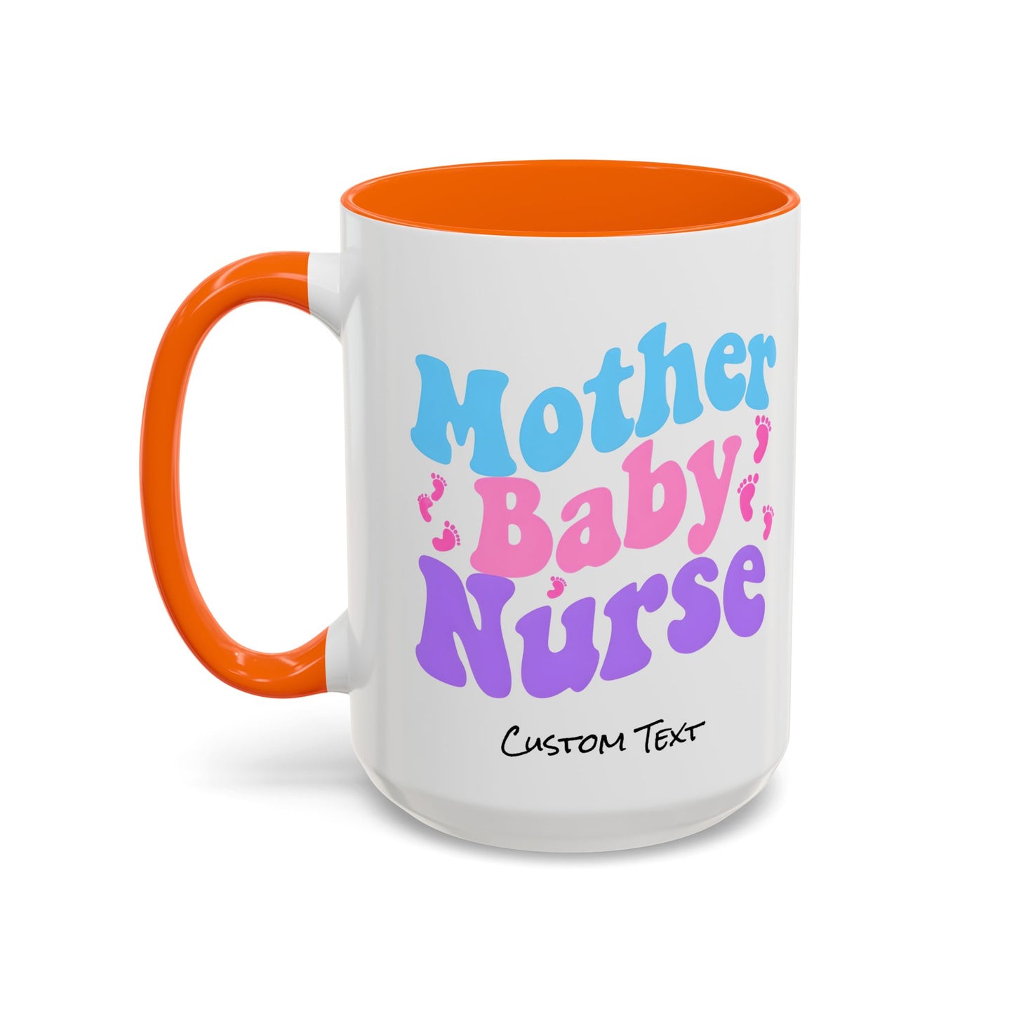 Retro Mother Baby Nurse Coffee Mug, Nurse Practitioner Gift, Labor and Delivery Nurse, Postpartum Gift, Nursery Nurse Cup