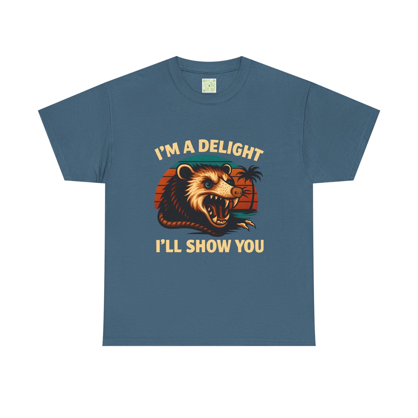 Angry Opossum Shirt, "I’m a Delight, I’ll Show You", Funny Opossum, Opossum Lover Shirt, Graphic Tee, Top Selling T-Shirts