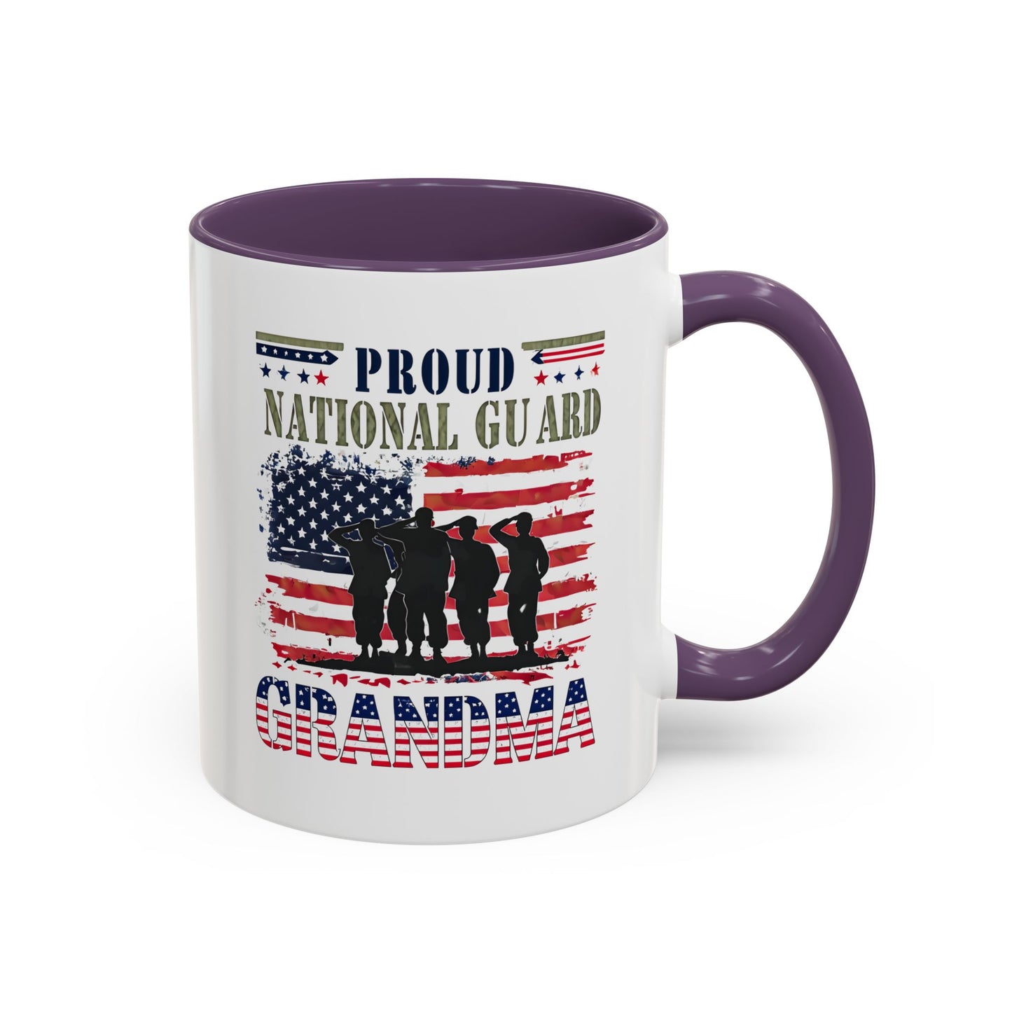 Patriotic National Guard Grandma Mug, Army National Guard, Gift for Heroes, Veteran Appreciation, Military Family Gift