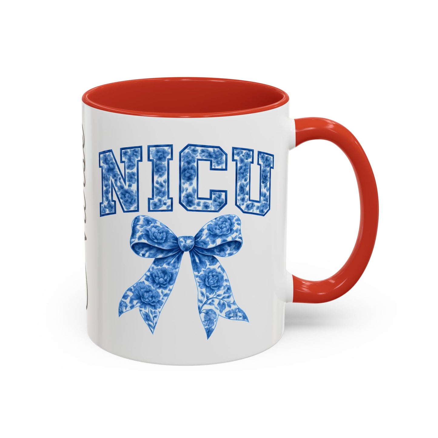 NICU Nurse Chinoiserie Accent Coffee Mug, Nurse Retirement Mug, NICU Nurse Mug, New Job Gift, Mug For NICU Nurse