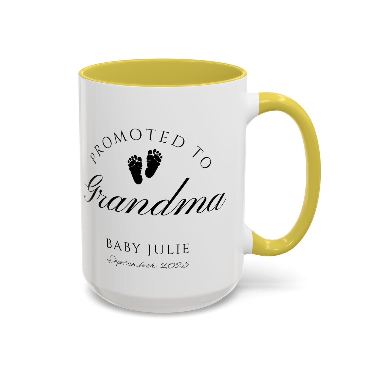 Promoted to Grandma Mug, Pregnancy Announcement Coffee Cup, Baby Reveal Gift, New Grandparent Mug, Grandma to Be Gift, Custom Baby Announcement