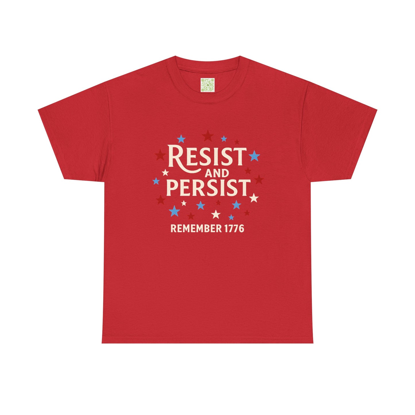 Resist and Persist Tee, Unisex Cotton, Fourth of July Shirt, Memorial Day Shirt, Patriotic Shirt, Freedom Shirt, USA Flag Tee