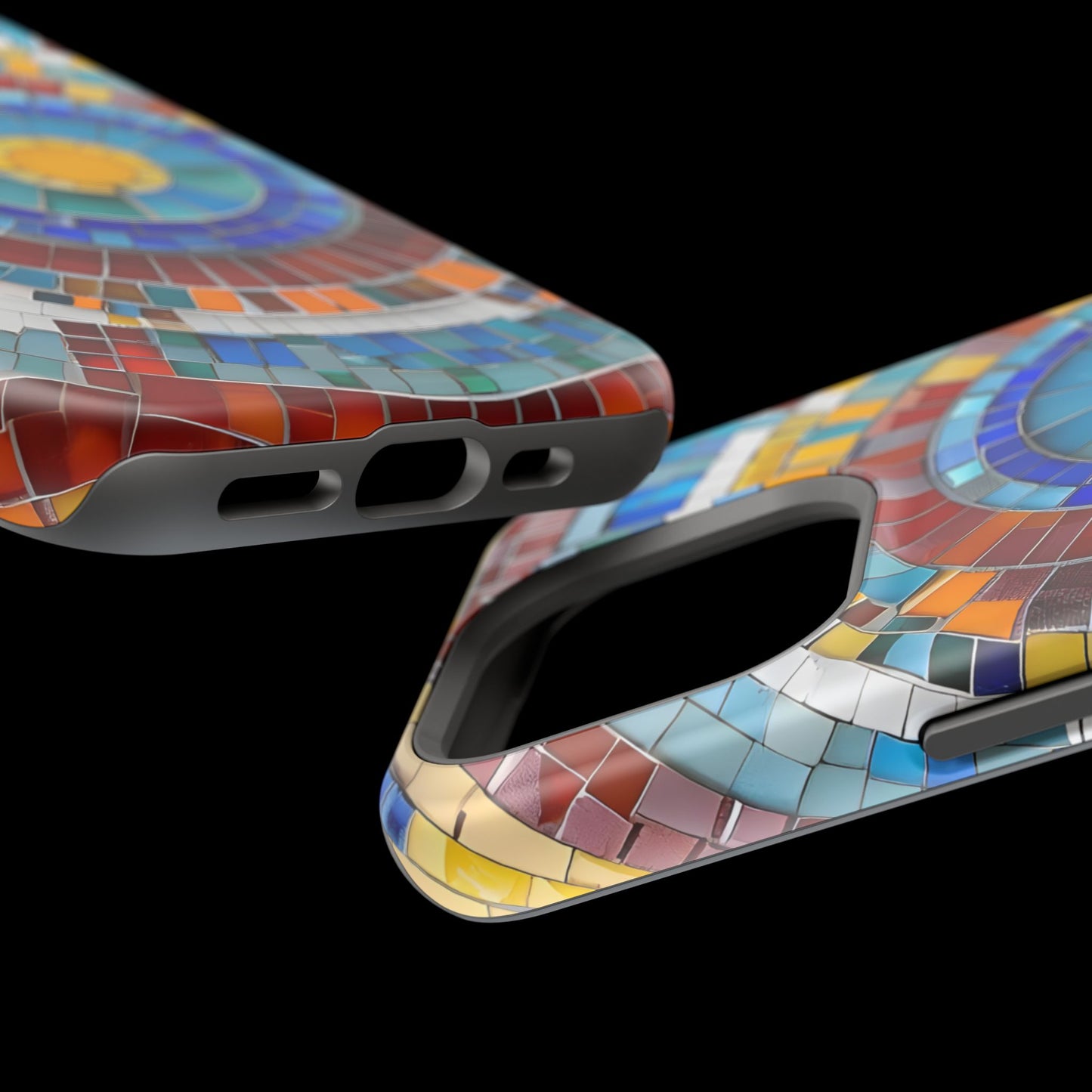 Vibrant Mosaic  iPhone Case - Colorful iPhone Cover, Unique Phone Accessory, MegSafe iPhone cover