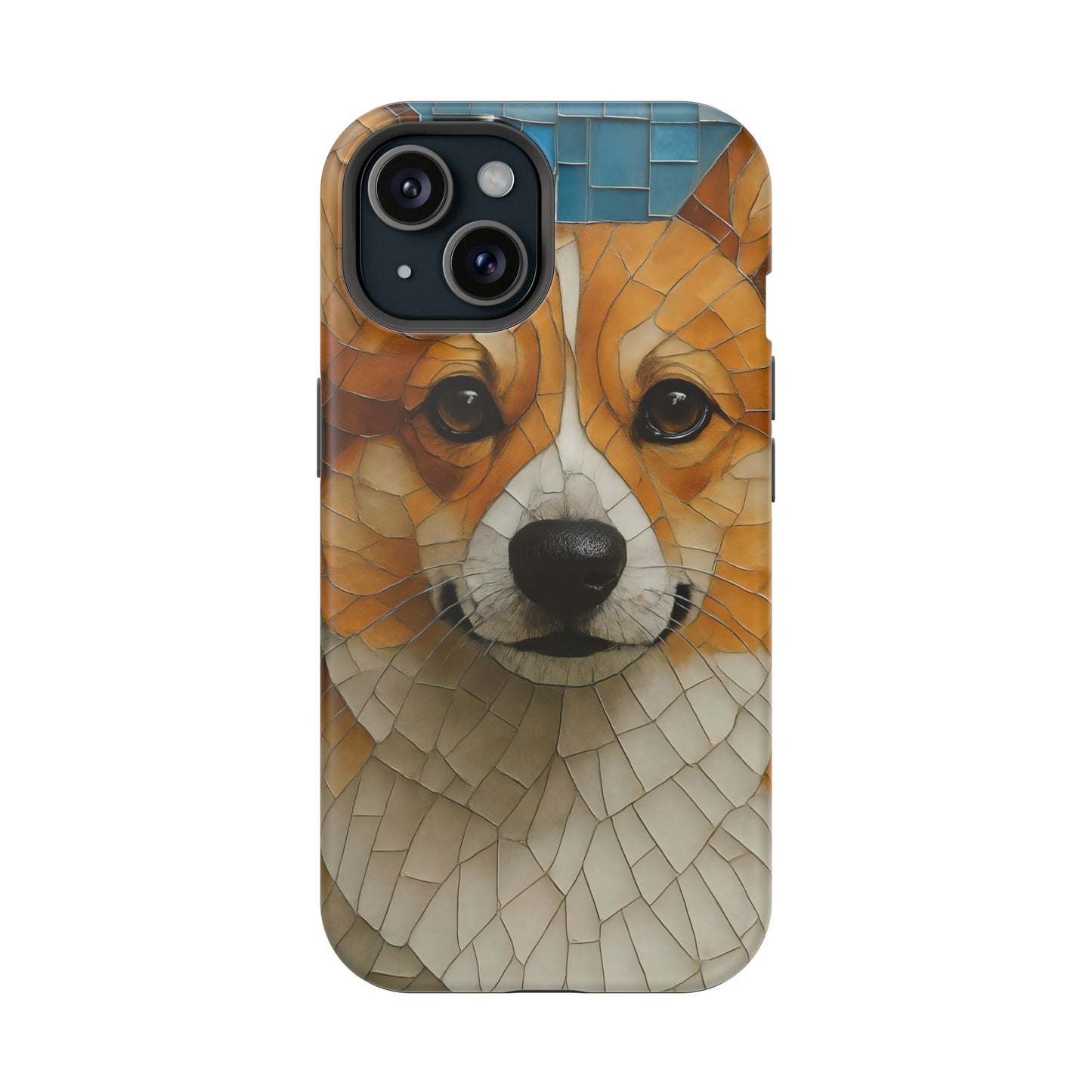 Corgi Mosaic Magnetic Tough Phone Case, Corgi Phone Case, Pembroke Welsh Corgi, Dog iPhone Case, Pet Phone Case