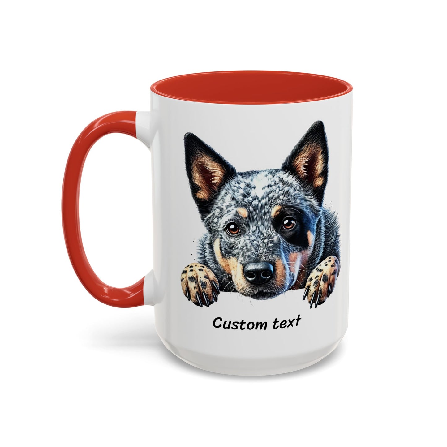Funny Dog Lover Australian Cattle Dog Accent Mug, Sassy Coffee Cup with Dog is Friendly, I am Not Quote, Perfect Gift for Dog Moms
