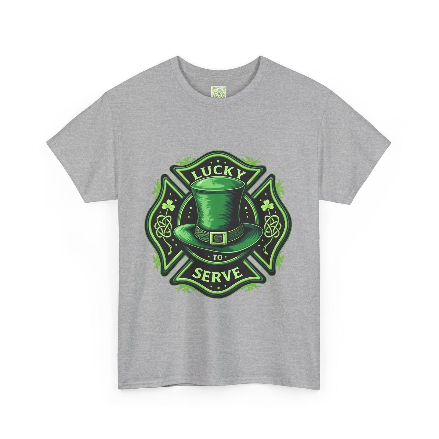 Firefighting Lucky to Serve Tee, Firefighter Gift, Shamrock Tee, St Patrick's Firefighter Day Tee, Fireman Shirt, Firemen Gift