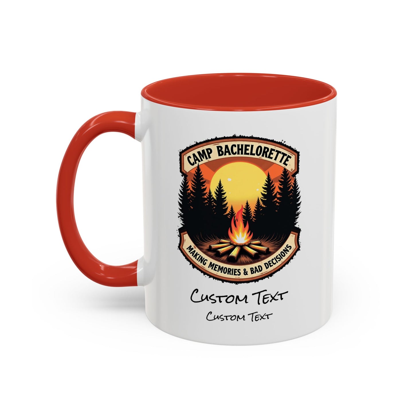 Personalized Camp Bachelorette Coffee Mug, Camp Bride Mug, Camp Bach Mug, Bride Tribe, Hen Party Favors, Custom Text