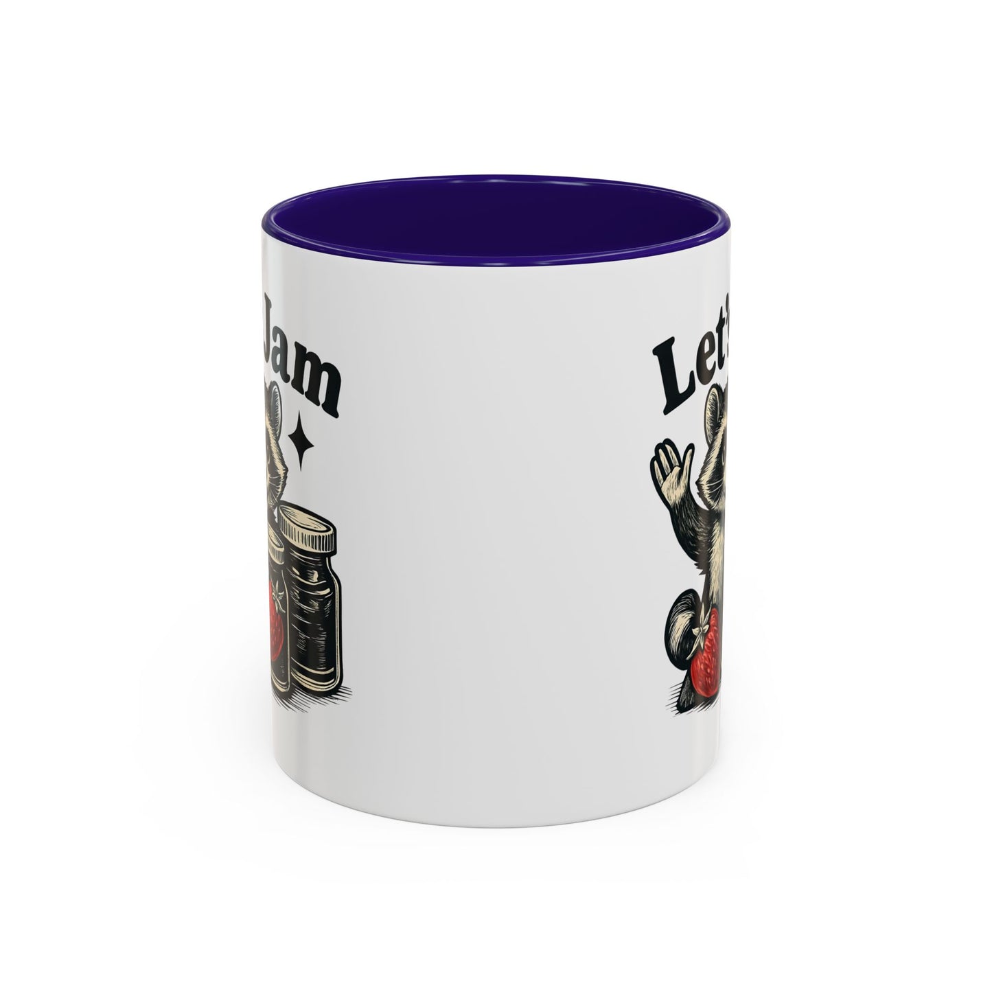 Racoon Mug, Racoon Gifts, Let's Jam Coffee Mug, Strawberry Mug, Cute Summer Mug, Raccoon Strawberry Mug, Funny Raccoon Mug, Trending Now