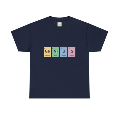 Genius Periodic Table Tee, Chemistry T-shirt, Periodic Table Shirt, Science Lover, Nerdy T-shirt, Funny Science Shirt