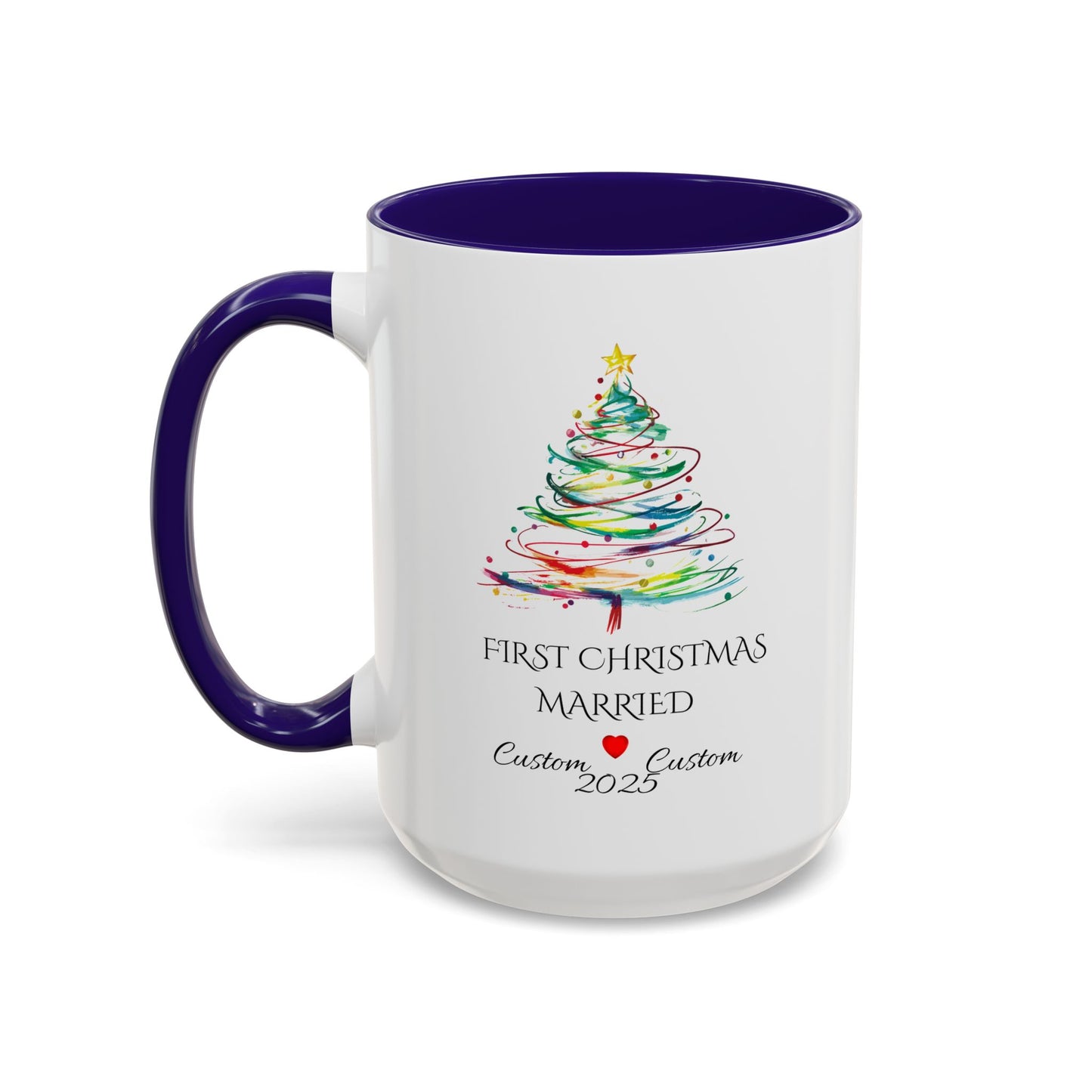 First Year Married Mug, Mr and Mrs Mug, Couple Mug, First Christmas Married, Just Married Gift, Newlywed Gift Ideas