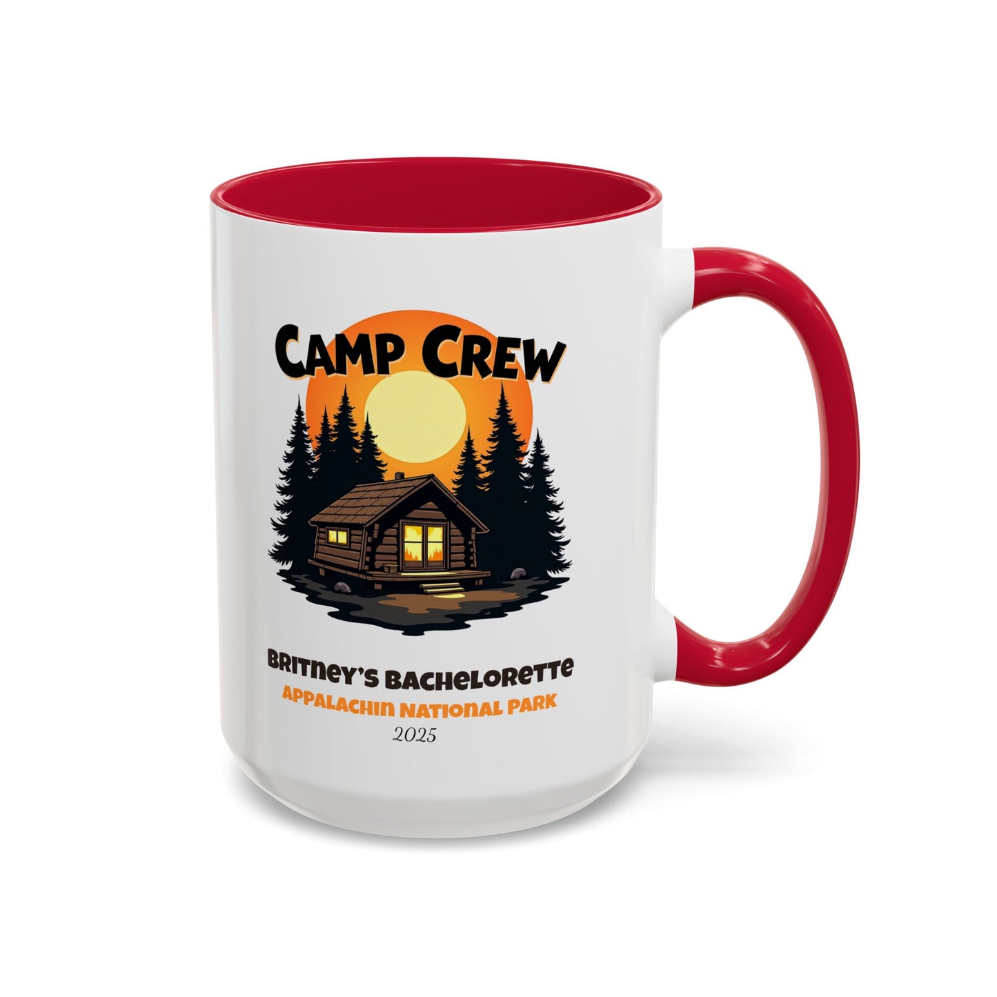 Camp Crew Accent Coffee Mug, Hen Party Favors, Camp Bachelorette, Bachelorette Cup, Girls Trip Gifts, Bride Tribe