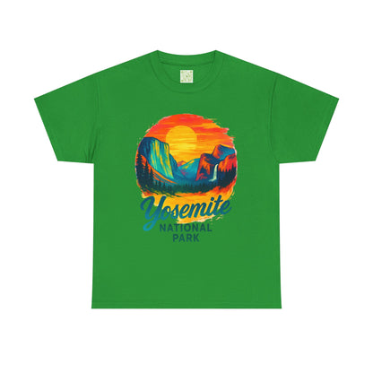 Retro Sunset Yosemite National Park Tee, Yosemite Shirt, Yosemite Gift, Wildflower Yosemite, Yosemite El Capitan