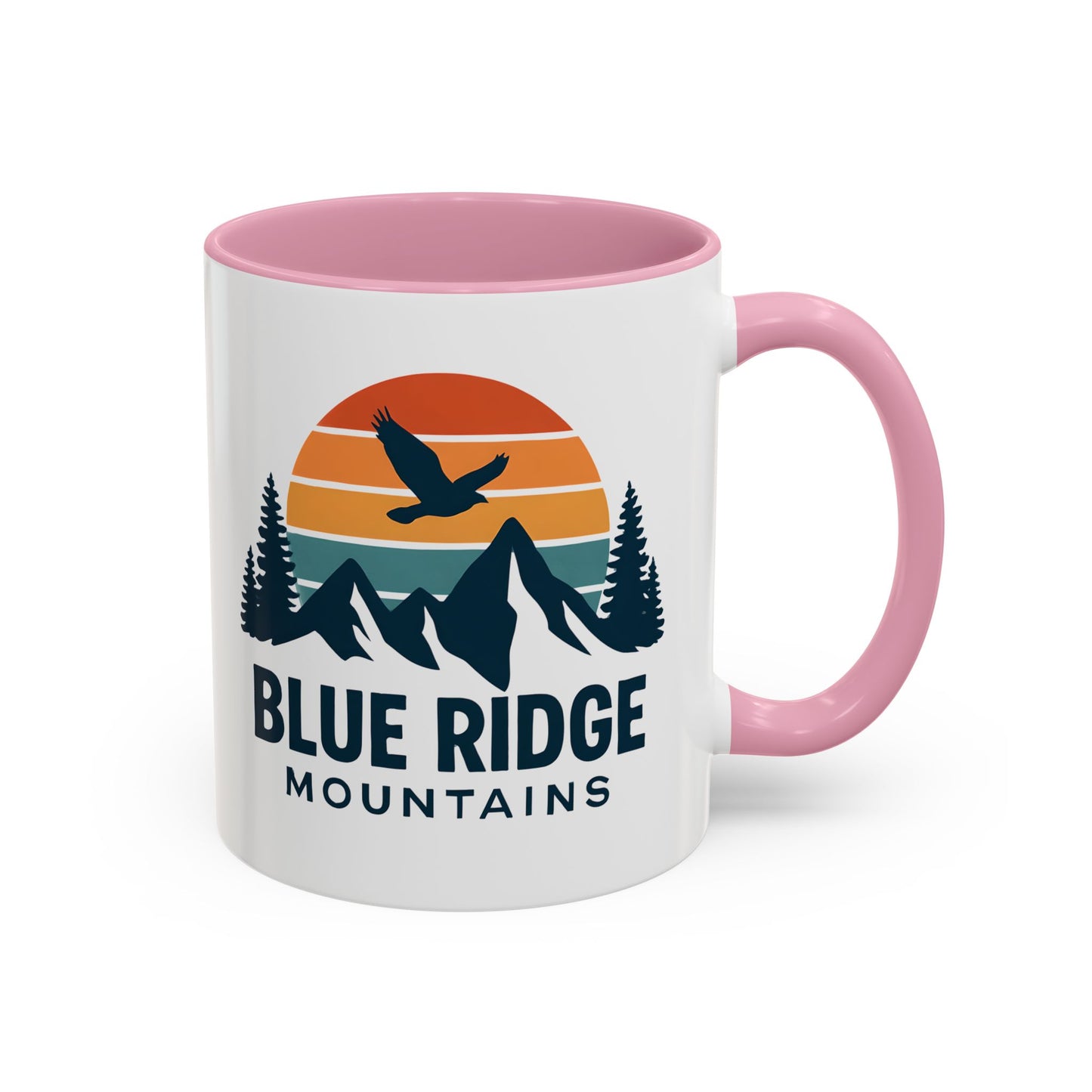 Blue Ridge Mountains, One Happy Camper, Accent Coffee Mug, Blueridge Mug, Blue Ridge Parkway, Camping Coffee Mug, Camping Gift