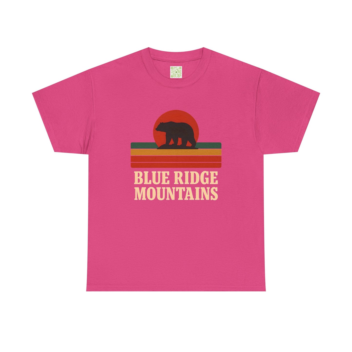 Vintage Style Unisex Blue Ridge Mountains Tee, Bear Graphic Tee, Blue Ridge Parkway, Nature Inspired Shirt
