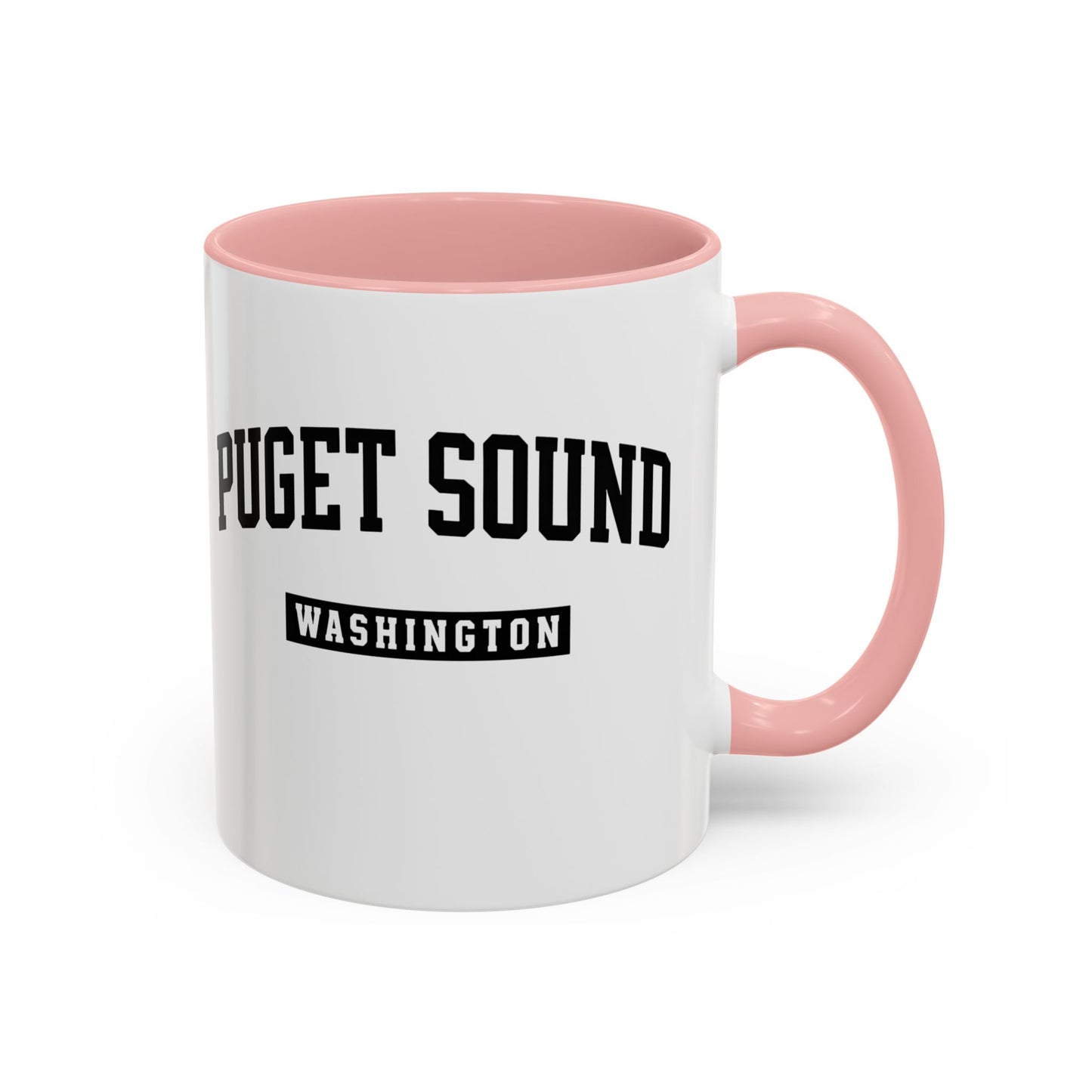 Puget Sound Washington Accent Coffee Mug, Tacoma, Puget Sound Gift, Puget Sound WA, Washington Souvenir, Puget Sound Mug