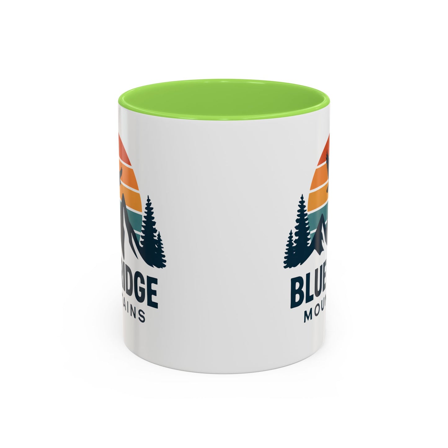 Blue Ridge Mountains, One Happy Camper, Accent Coffee Mug, Blueridge Mug, Blue Ridge Parkway, Camping Coffee Mug, Camping Gift