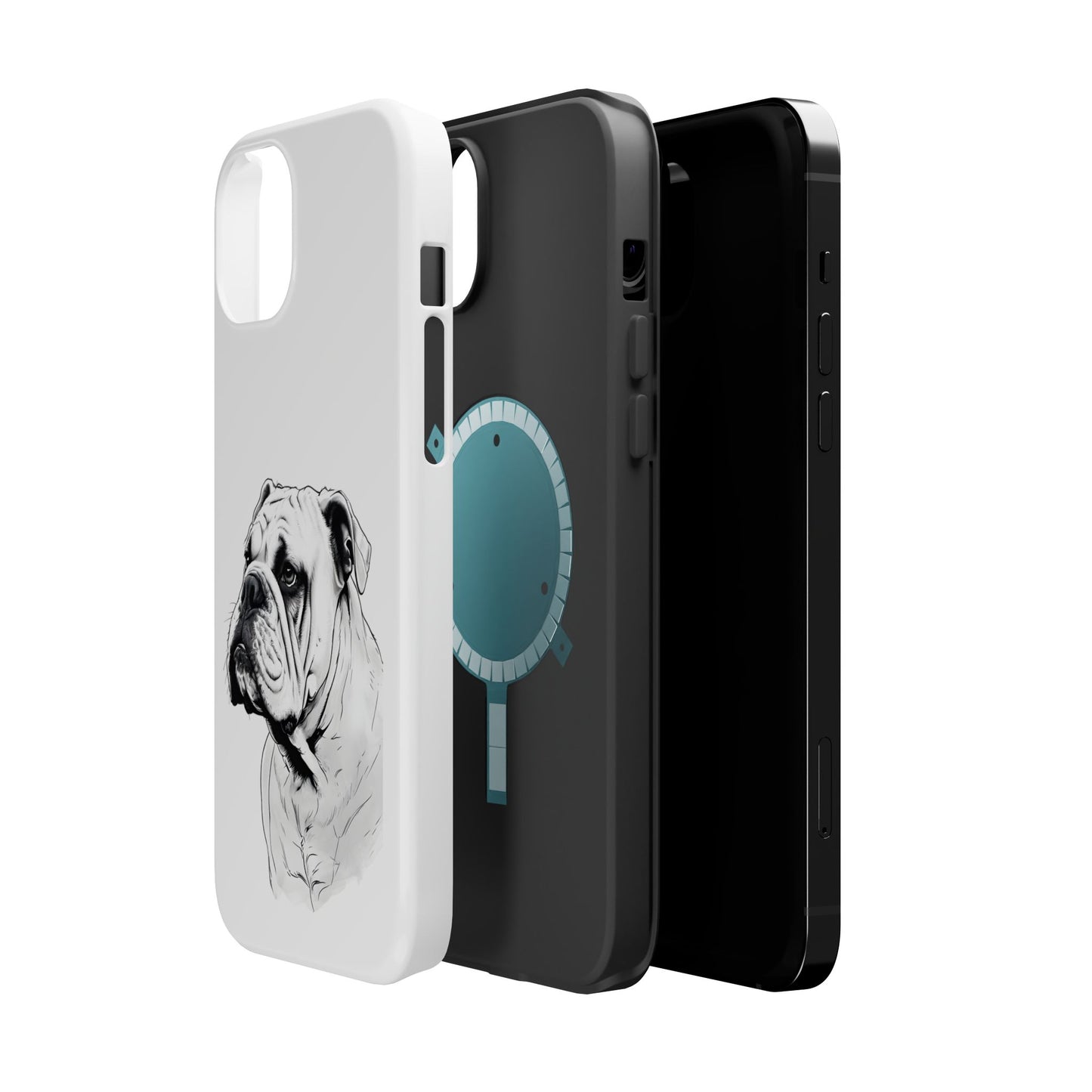 Bulldog Magnetic Tough Cases - Durable Phone Protection, Pet Lovers Gift, Animal Accessories, Unique Design, Personalized Tech