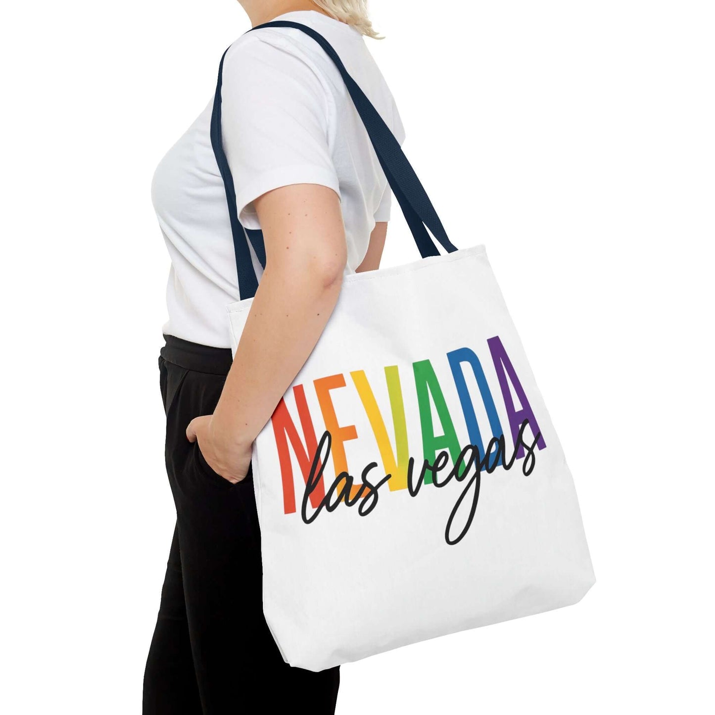 Pride Las Vegas Nevada Tote, Pride Month Tote, Bisexual Pride Bag, LGBT Tote, Transgender Gift, Lesbian Tote, Equal Rights Bag