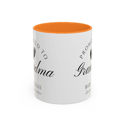 Promoted to Grandma Mug, Pregnancy Announcement Coffee Cup, Baby Reveal Gift, New Grandparent Mug, Grandma to Be Gift, Custom Baby Announcement