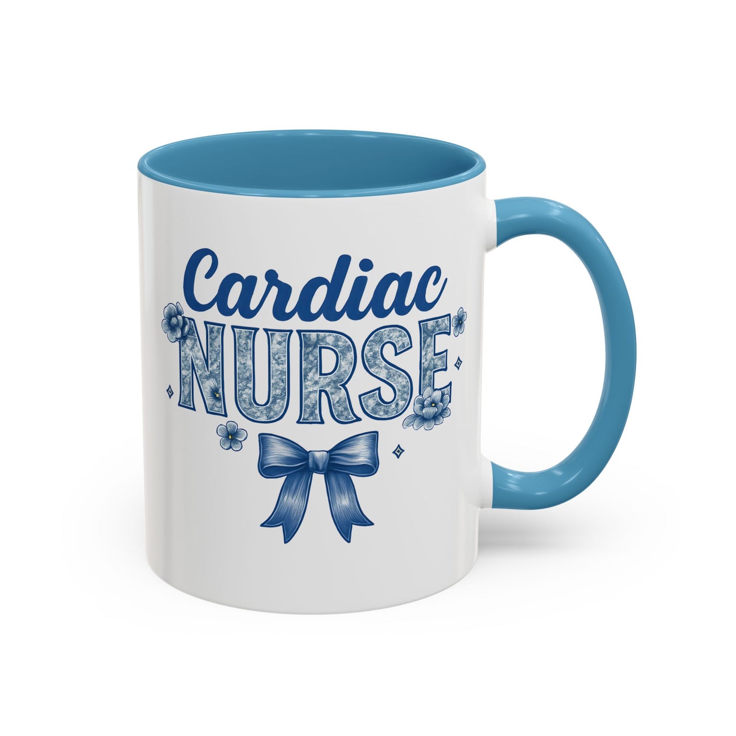 Chinoiserie Nurse Mug, Cardiac Nurse Mug, Cardiac ICU Mug, CVICU Nurse Mug, Cardiology Nurse Gift, Nurse Team Mug