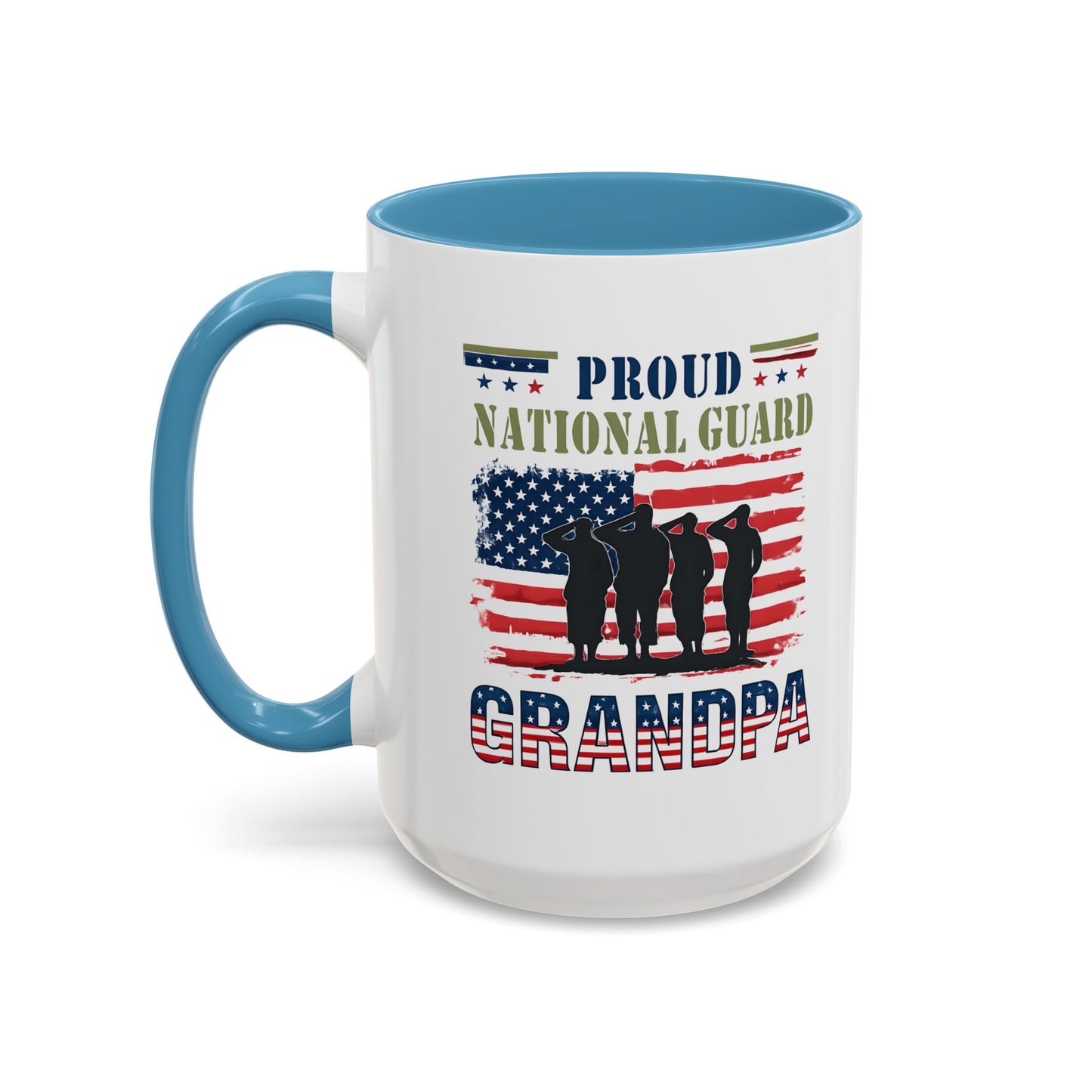 Proud National Guard Grandpa Coffee Mug, Army National Guard, Veteran Appreciation, Gift for Heroes, Military Family Gift