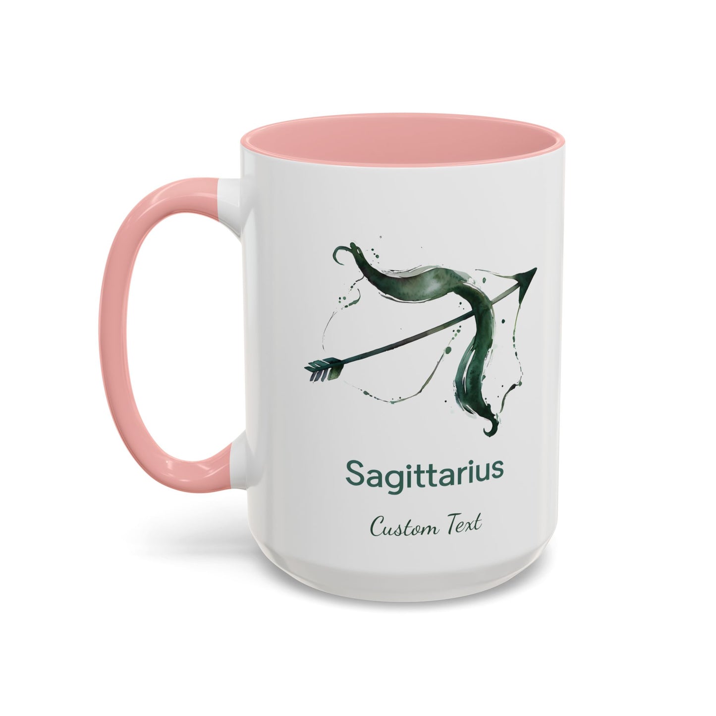 Personalized Sagittarius Accent Coffee Mug, Zodiac Mug, Astrology Mug, Custom Zodiac Gift, Birth Month, Sagittarius Zodiac Sign