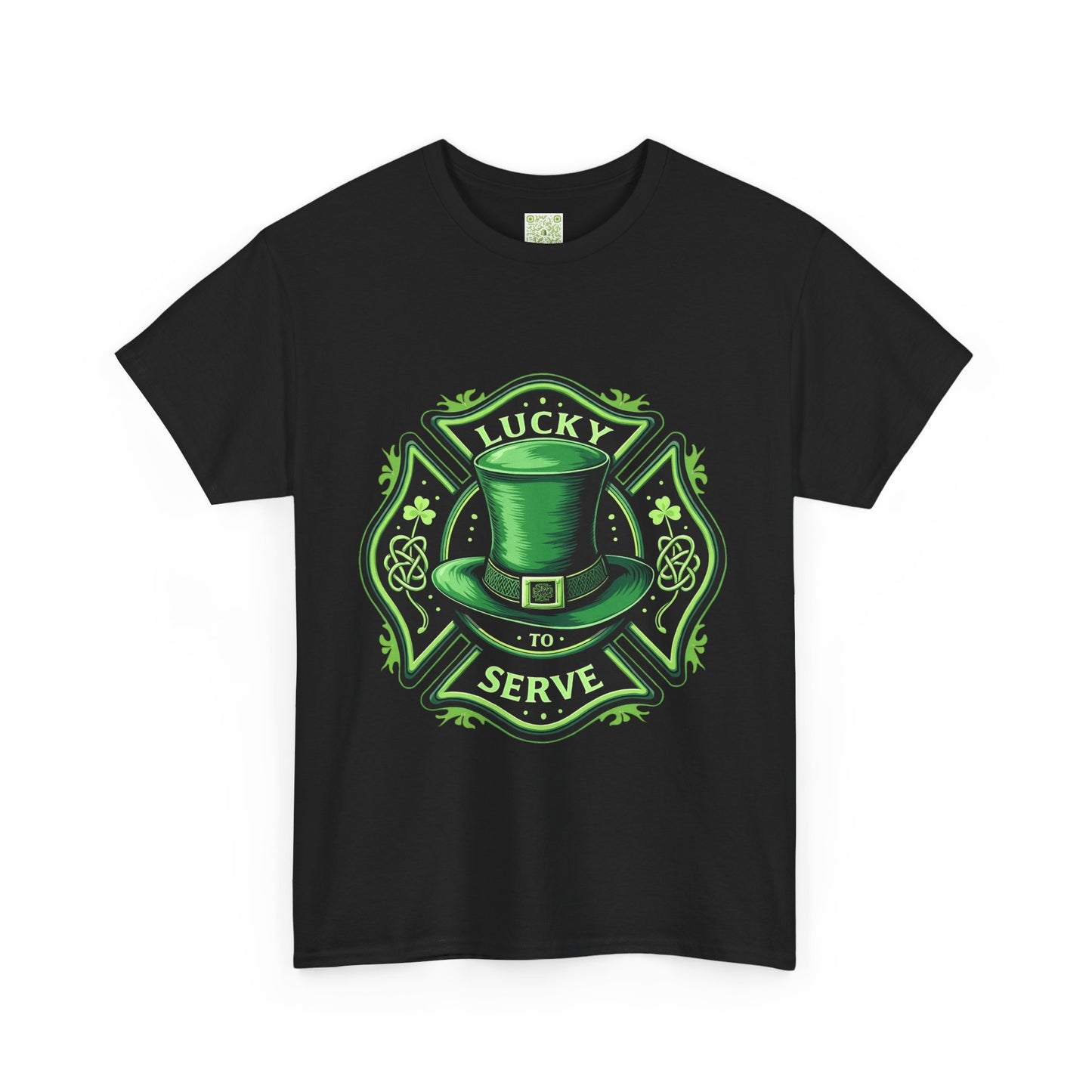 Firefighting Lucky to Serve Tee, Firefighter Gift, Shamrock Tee, St Patrick's Firefighter Day Tee, Fireman Shirt, Firemen Gift