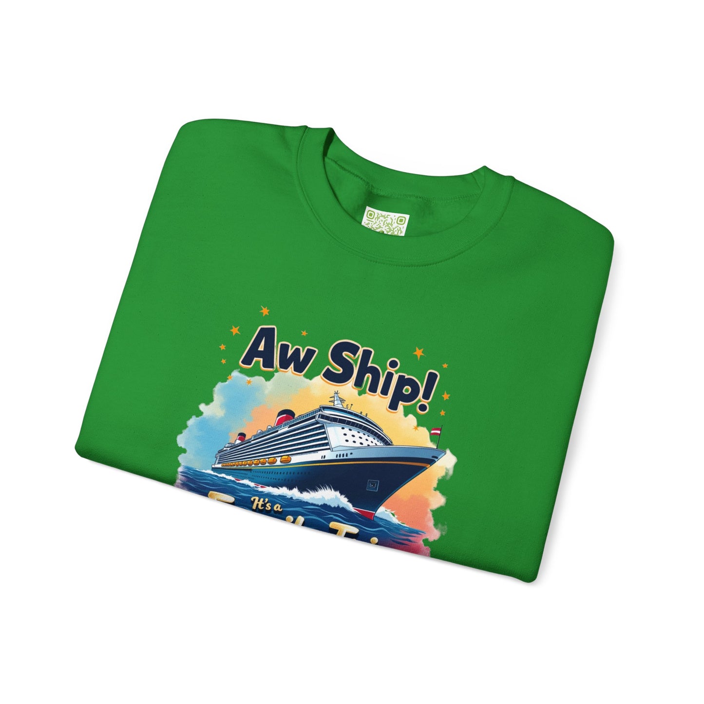 Aw Ship! Family Trip 2025 Unisex Crewneck Sweatshirt, Cruise