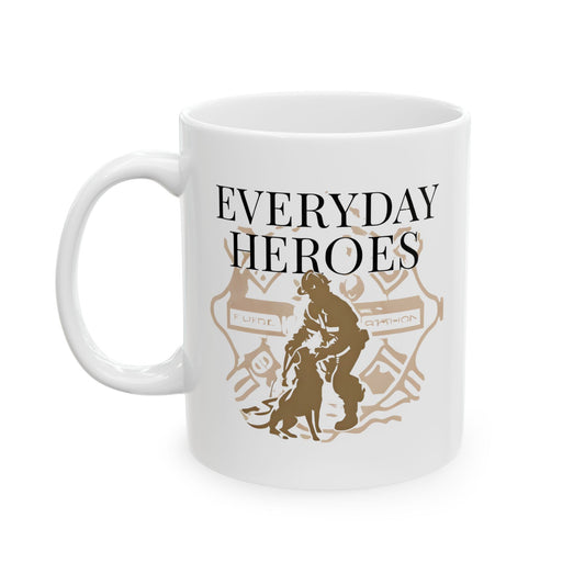 Firefighting Everyday Heroes Mug, A Must-Have for Firefighters, Coffee Lovers, and Home Office Style