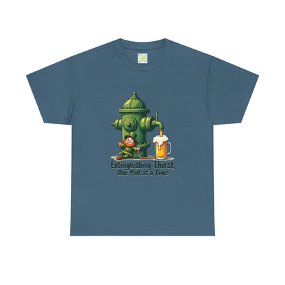 Funny Extinguishing Thirst Unisex Heavy Cotton Tee - Perfect for Pub Lovers, Beer Enthusiasts, Party Goers, Gift, Unisex