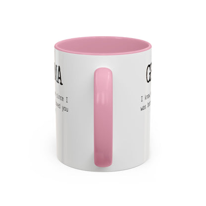 Personalized Grandma Mug, Gift from Grandchild, Custom Message Coffee Cup, Grandma Birthday Gift, Mother’s Day Mug, Sentimental Gift for Grandma