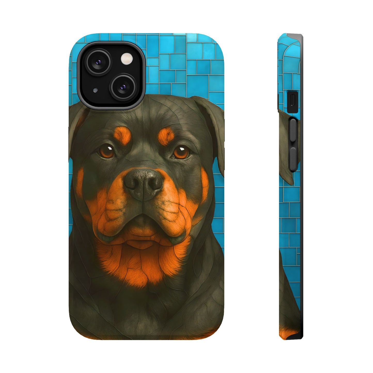 Rottweiler Mosaic Phone Case, Rottie Mama Phone Cover, Rottweiler Mama Gift, Dog Lover Gift, iPhone Dog Case