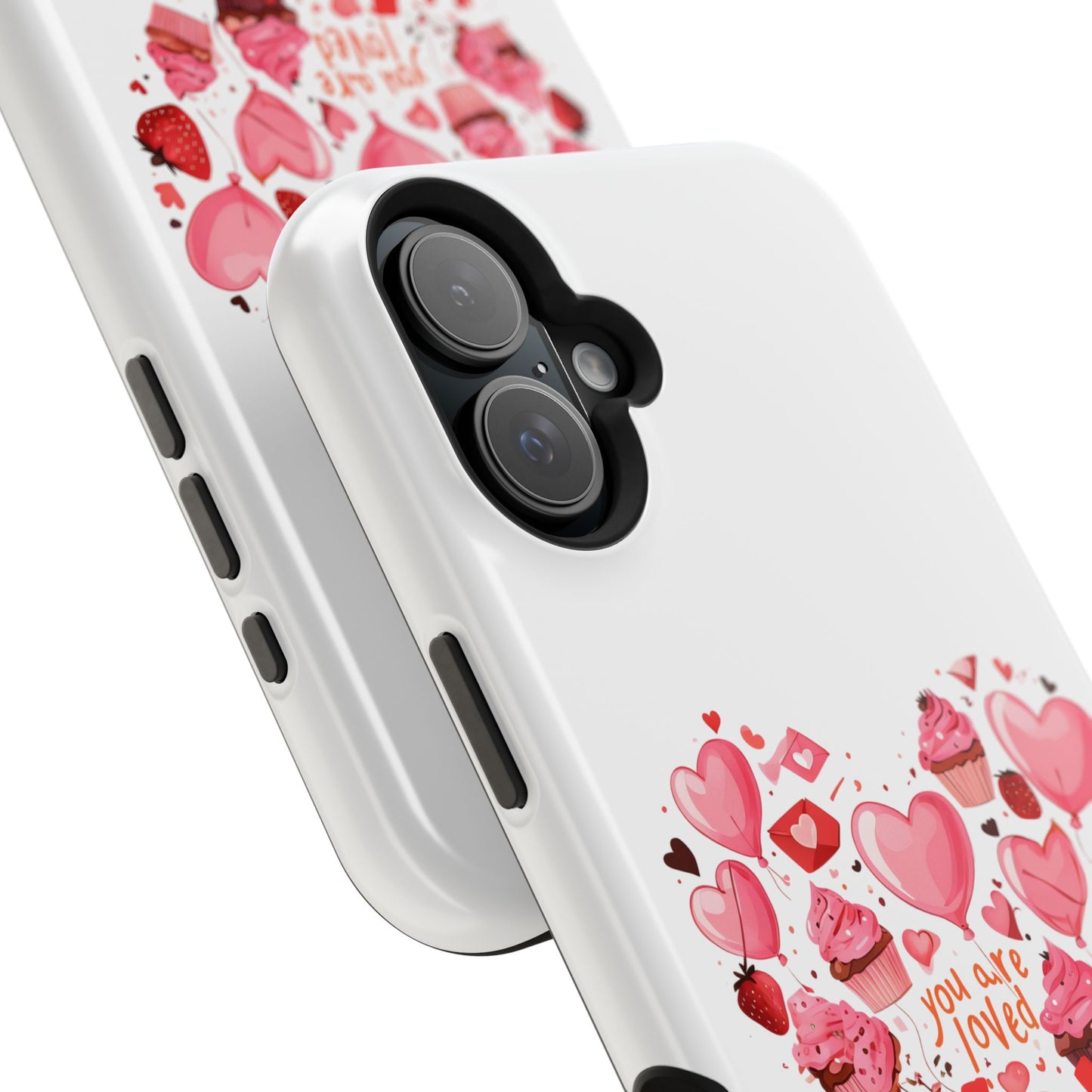 Valentine's Day Magnetic Tough Cases, Cute Phone Cover, Gift for Her, Love Heart Design, Personalizable Tech Accessory
