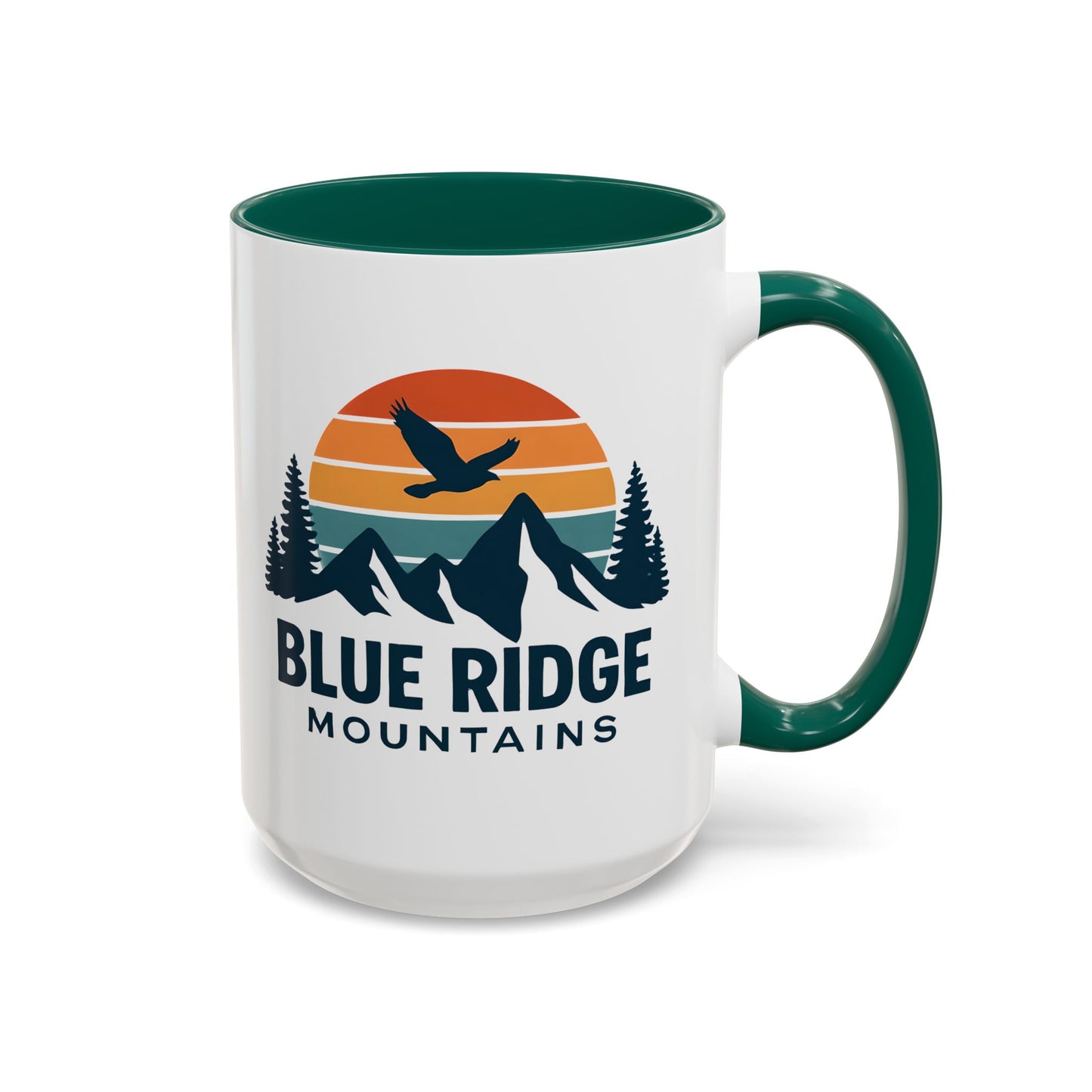 Blue Ridge Mountains, One Happy Camper, Accent Coffee Mug, Blueridge Mug, Blue Ridge Parkway, Camping Coffee Mug, Camping Gift