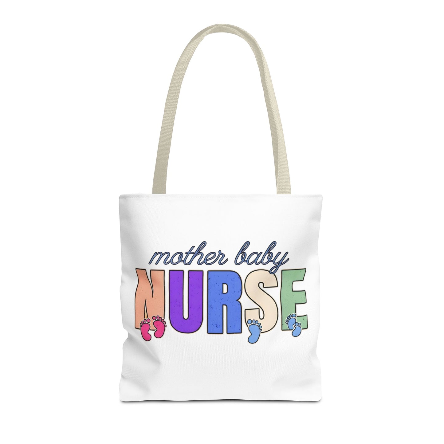 Postpartum Mother Baby Nurse Tote Bag, Nurse Appreciation, Cute Nurse Bag, Labor and Delivery, Midwife Gift